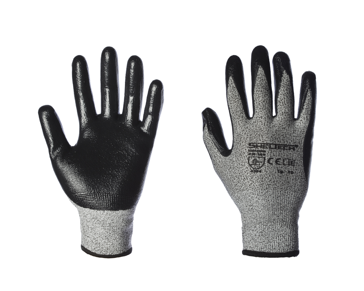 Guanto nylon e fibra sintetica con palmo nitrile